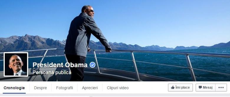 Obama are, în sfârșit, pagină de Facebook! Care a fost prima postare a liderului american pe rețeaua de socializare