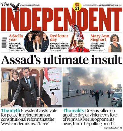 Ziarul britanic The Independent renunţă la ediţia tipărită
