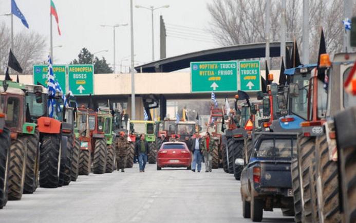 Protestul fermierilor greci a închis punctul de frontieră Kulata-Promahonas, dintre Bulgaria şi Grecia