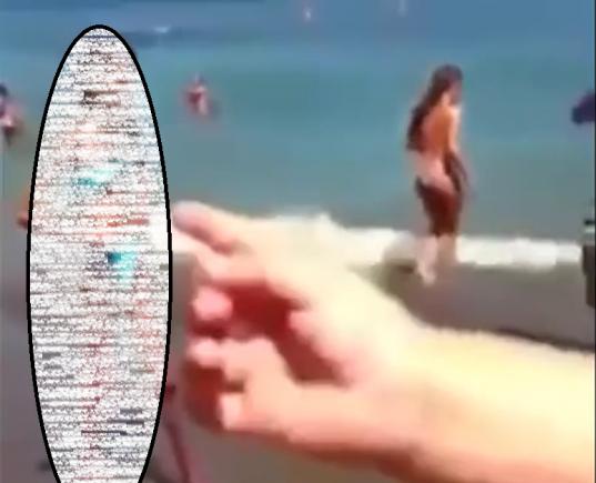 O femeie a ieșit așa pe plajă. Toți se uitau la ea, șocați, dar nu sufla nimeni (VIDEO)