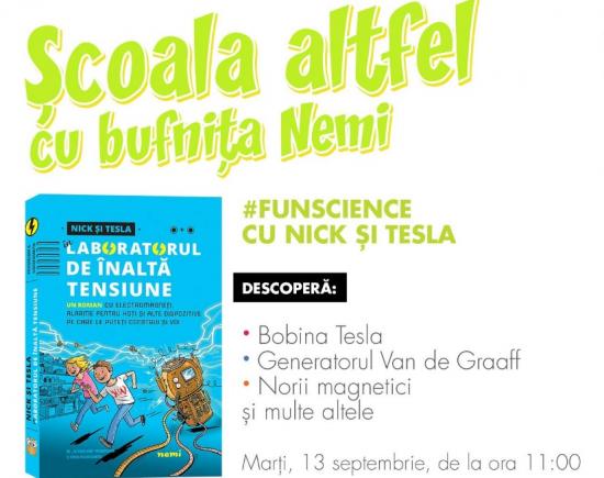 Eveniment Nemira pentru copii, la Casa Experimentelor, pe 13 septembrie!