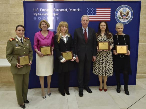 Ambasada SUA a premiat cinci românce pentru curajul lor