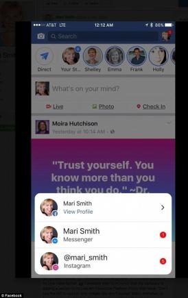Teste Facebook: Instagram şi Messenger, reunite într-o singură aplicaţie