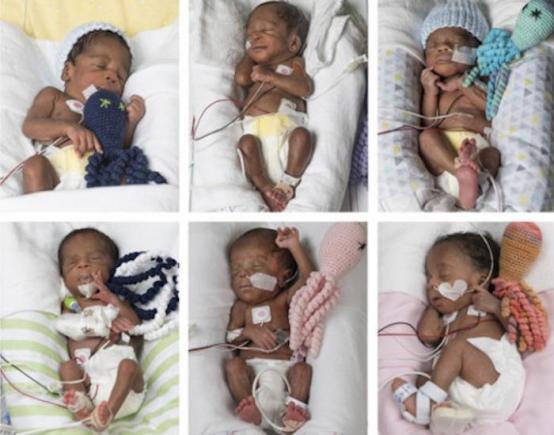 După 17 ani de infertilitate, a născut șase bebeluși!