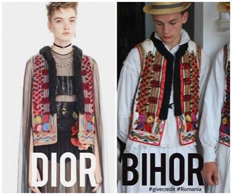 Ziua, ca hoții! Cojoc din Bihor, vândut de colecția de toamnă Dior 2017!