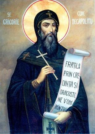 Calendar ortodox 20 noiembrie: Sfântul Cuvios Grigorie Decapolitul