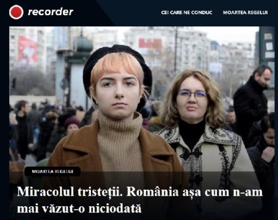 Miracolul tristeții. România așa cum n-am mai văzut-o niciodată