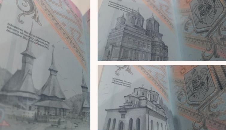 Mănăstirile Curtea de Argeş, Bârsana și Tismana pot fi văzute pe paginile noilor pașapoarte