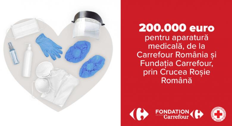 Carrefour România donează 200.000 euro către Crucea Roșie pentru dotarea spitalelor