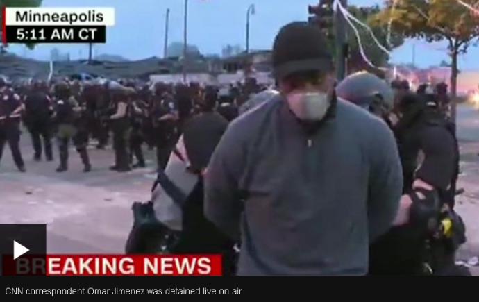 Reporter CNN arestat în timp ce transmitea live protestele din SUA