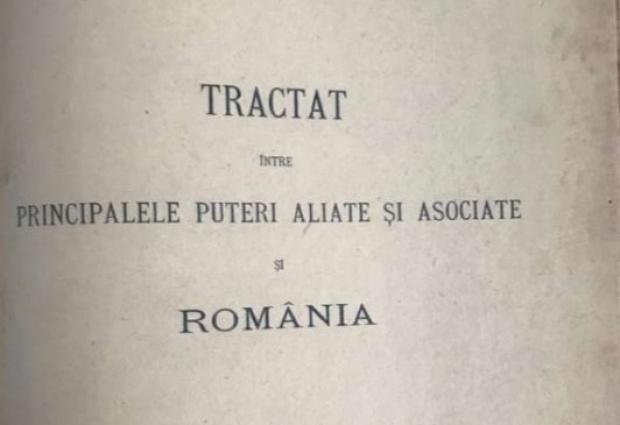 Varianta originală în limba română a Tratatului de la Trianon poate ajunge gratuit la orice român, în format digital