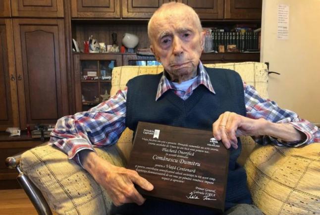 A murit cel mai bătrân bărbat din lume, Dumitru Comănescu