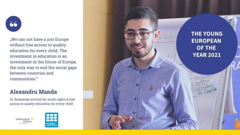 Tânărul European al Anului 2021 este un student din Constanța
