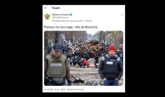Franța îl convoacă pe ambasadorul Rusiei pentru comunicare "indecentă" care compară masacrul din Bucea cu un "platou de filmare”