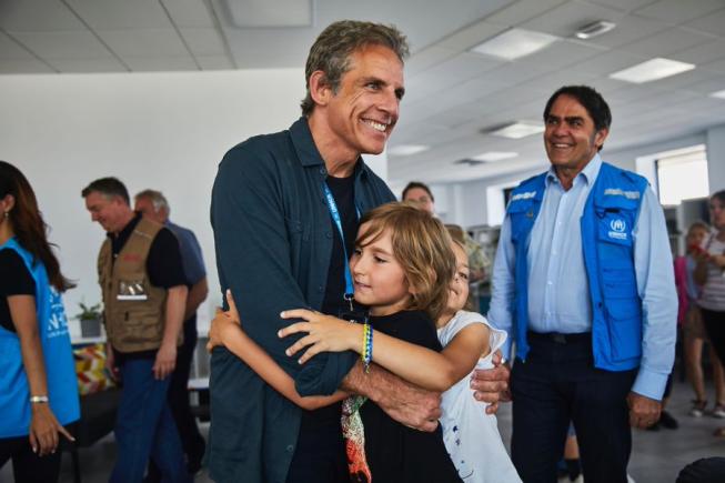 Hollywoodul în Ucraina: actorul Ben Stiller se întâlnește cu refugiați la Lviv