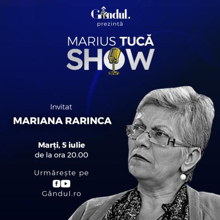 Marius Tucă Show – ediție specială. Invitată: Mariana Rarinca - video