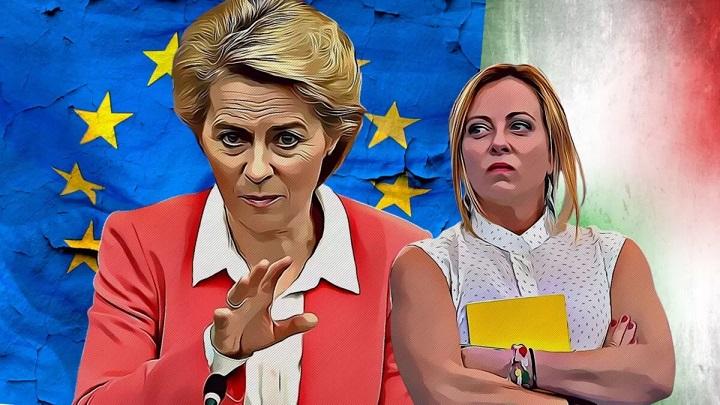 Ursula von der Leyen o felicită pe noul premier italian Giorgia Meloni