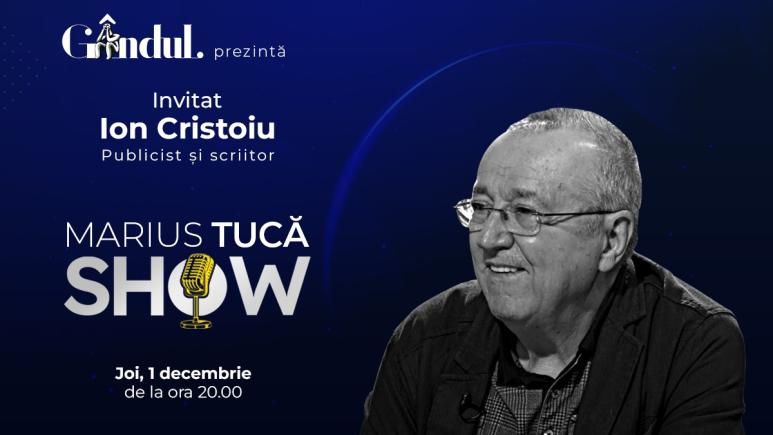 Marius Tucă Show începe joi, 1 decembrie, de la ora 20.00, live pe gândul.ro Marius Tucă Show începe joi, 1 decembrie, de la ora 20.00, live pe gândul.ro