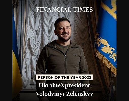 Financial Times l-a numit pe Zelensky „persoana anului” și l-a comparat cu Churchill: „Eu vreau doar să prind un crap în râul Nipru”, a spus el