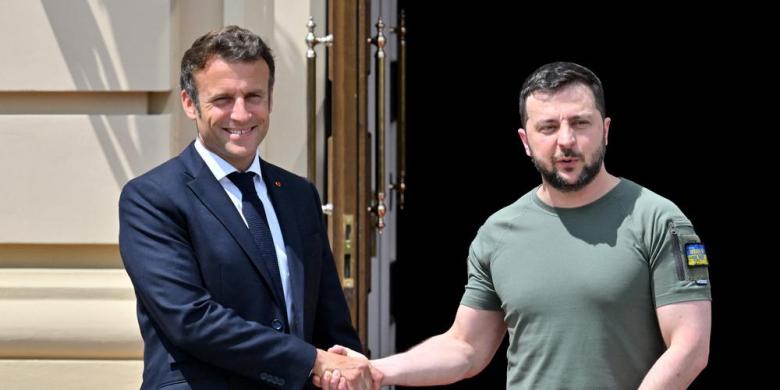 Zelensky îi cere lui Macron ca sportivii ruși să nu participe la Jocurile Olimpice 2024