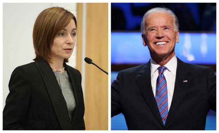 Biden s-a întâlnit cu Maia Sandu președintele Republicii Moldova