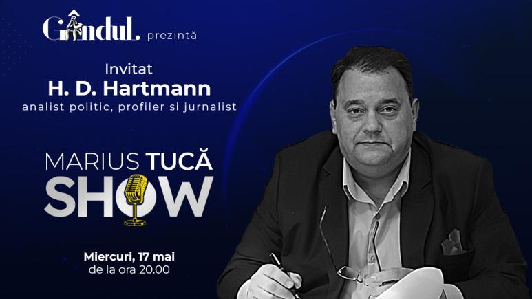 Marius Tucă Show începe miercuri, 17 mai, de la ora 20.00, live pe gândul.ro. Invitat: H. D. Hartmann (VIDEO) Marius Tucă Show începe miercuri, 17 mai, de la ora 20.00, live pe gândul.ro. Invitat: H. D. Hartmann (VIDEO)