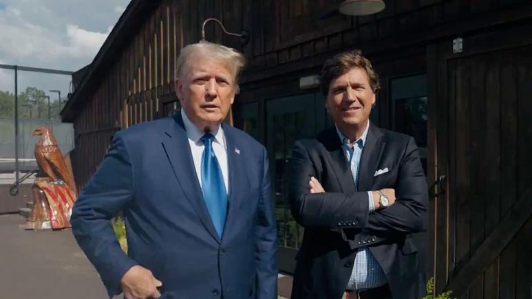 Trump a vorbit  într-un interviu cu Tucker Carlson despre acuzarea sa, despre președintele Biden și despre Jeffrey Epstein