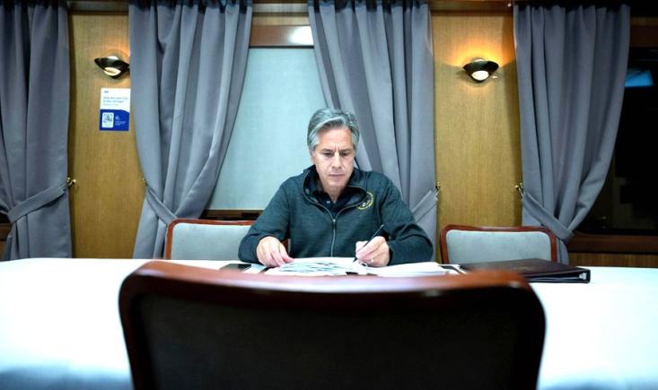 Antony Blinken a sosit la Kiev pentru a anunța „o nouă finanțare de peste un miliard de dolari" pentru Ucraina