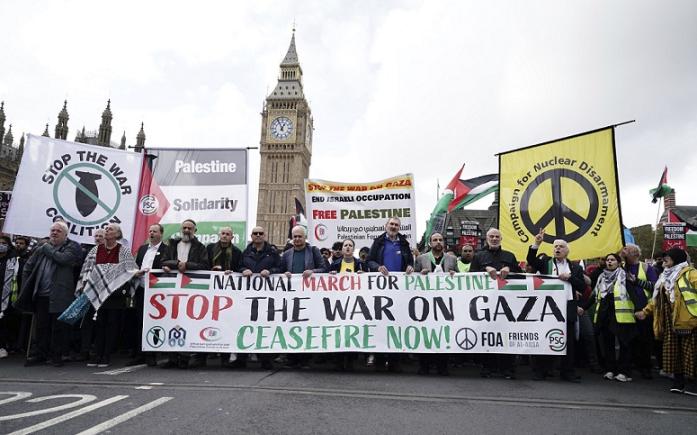 Manifestatii la Londra, Paris și Zurich în sprijinul palestinienilor