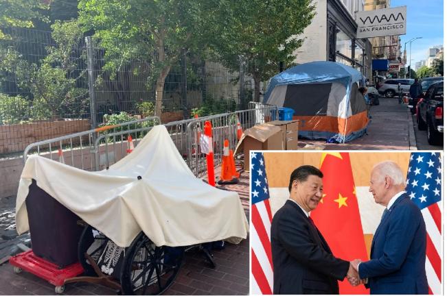 Dependenții de droguri și persoanele fără adăpost din centrul orașului San Francisco au disparut în mod miraculos înaintea întâlnirii dintre Biden și Xi Jinping