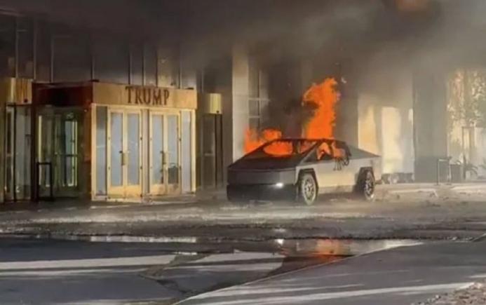 Explozia unui Cybertruck Tesla la hotelul Trump din Las Vegas: un posibil act de terorism