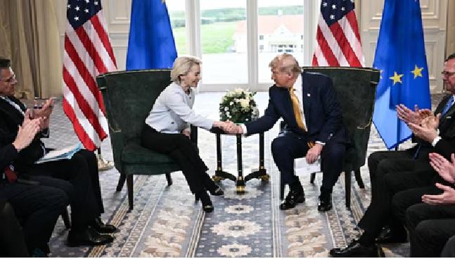 „Vasalizare”: Donald Trump și Ursula von der Leyen ajung cu greu la un acord - UE accepta angajamente majore privind achiziția de gaze naturale lichefiate și arme