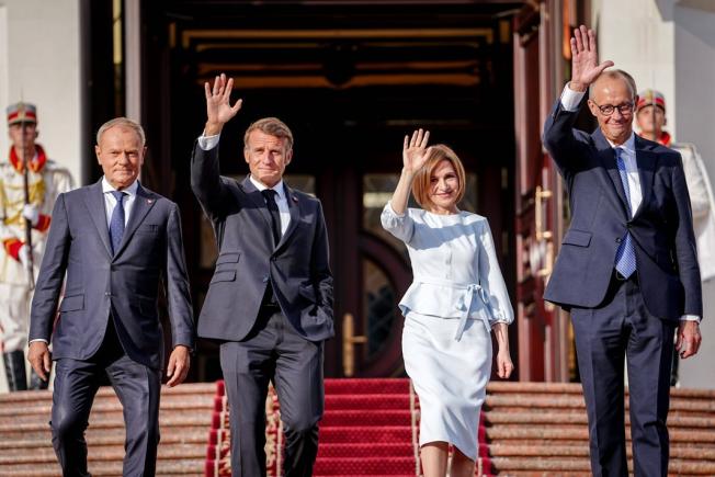 Macron aduce „sprijin hotărât” Moldovei: "Propaganda Rusiei spune că europenii doresc războiul și că UE opresează popoarele. Sunt minciuni"