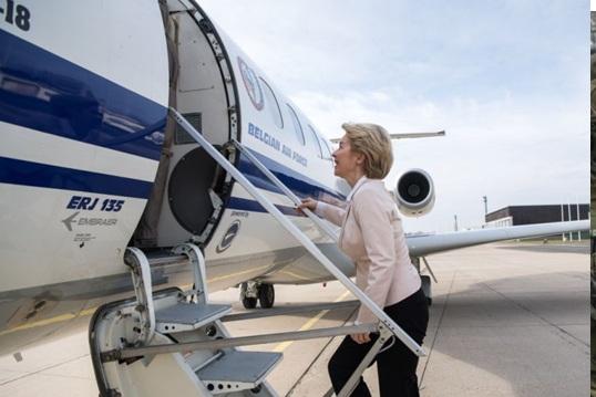 Avionul Ursulei von der Leyen, vizat de o interferență a Rusiei asupra GPS-ului