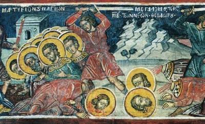 Calendar ortodox 6 martie: Sfinţii patruzeci şi doi de mucenici din Amoreea