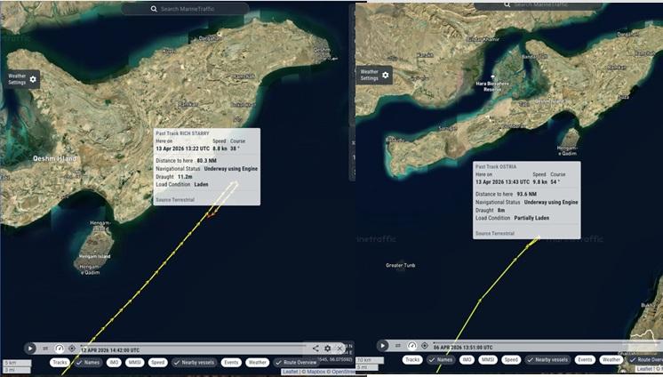 Două petroliere cu destinație China au facut cale întoarsă din Strâmtoarea Ormuz după blocada SUA