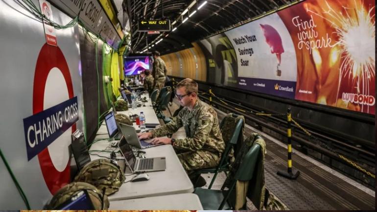 NATO a desfășurat exerciții subterane în metroul din Londra, în pregătirea unui posibil conflict cu Rusia