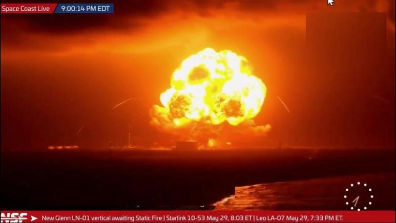 Explozie spectaculoasă la testul rachetei New Glenn: o lovitură dură pentru programul lunar al lui Jeff Bezos