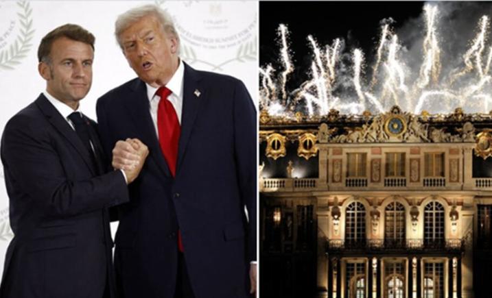 Macron pregătește o recepție somptuoasă pentru Donald Trump la Versailles: dineu de gală, vizita castelului și focuri de artificii: 
