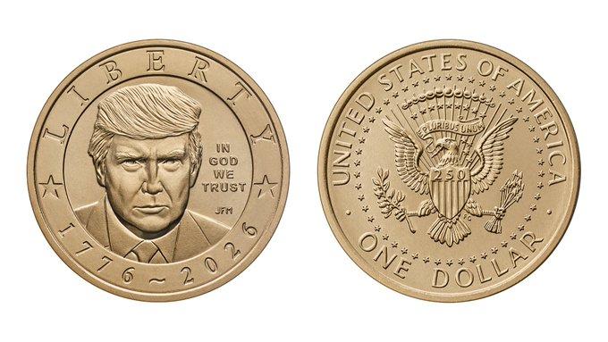 SUA va produce o monedă de 1 dolar cu chipul lui Trump, declară secretarul Trezoreriei