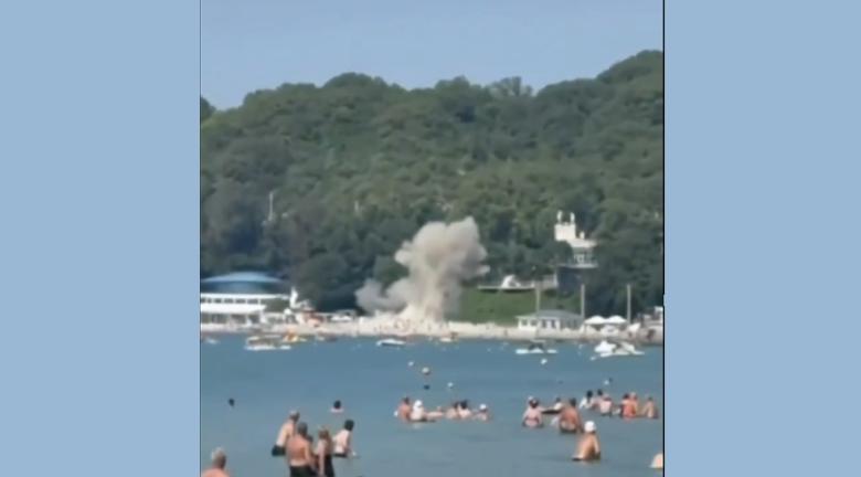 O dronă a explodat pe o plajă a unei stațiuni rusești de la Marea Neagră: Șapte persoane, inclusiv trei copii, au fost ucise anunță Rusia
