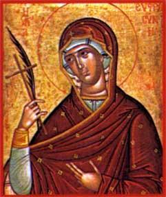 Calendar ortodox 25 septembrie: Preacuvioasa Maică Eufrosina, fiica lui Pafnutie Egipteanul