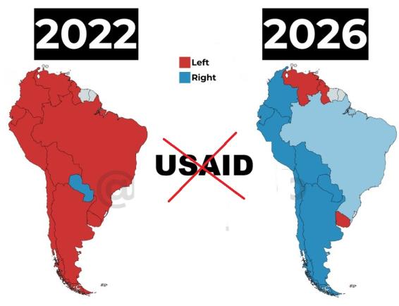 „Europa rămâne ultima fortăreață a stângii globale”: Tăierea finanțărilor USAID prăbușește regimurile progresiste din America Latină