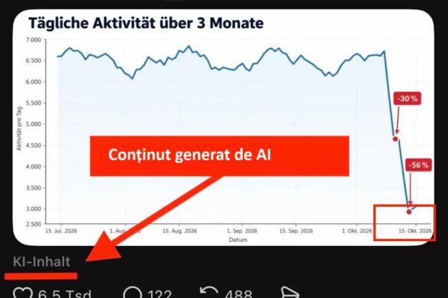 „Prăbușirea boților ruși” – Un fake news generat de IA, preluat de politicieni și devenit viral pe rețelele sociale: "Îmi doream să fie adevărat"