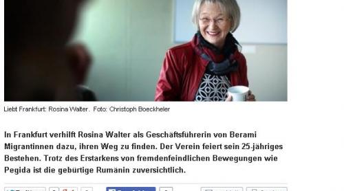 Românca Rosina Walter, după 45 de ani în Germania: Klaus Iohannis nu înseamnă nimic pentru mine!