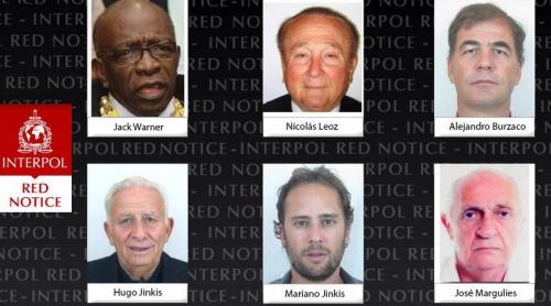 Foști oficiali FIFA, dați în urmărire de Interpol