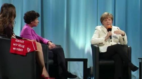 Angela Merkel, despre Facebook: Nu te face mai fericit. E bine să-l ai, așa cum e bine să ai o mașină de spălat (VIDEO)