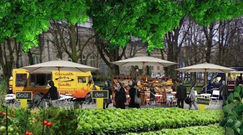 Bulevardul Champs-Elysee s-a transformat într-o imensă grădină