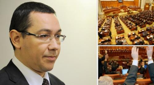 Moțiunea de cenzură, RESPINSĂ. Ponta rămâne premier