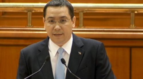Ponta, în plen: Opoziția nu este în stare să dea jos Guvernul, așteaptă ca un procuror să o facă în locul ei